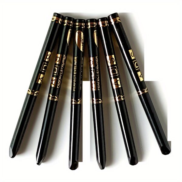 3pcs Black Eyeliner Pencils -Waterproof, Sweatproof & Smudge-Proofwith Easy Twist Application for Flawless Eye Makeup - Image 3