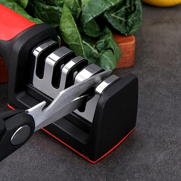 Knife Sharpener, Professional Kitchen Sharpening Stone Whetstone, Portable Sharpener Tool For Home Kitchen And Outdoor Camping - Image 5
