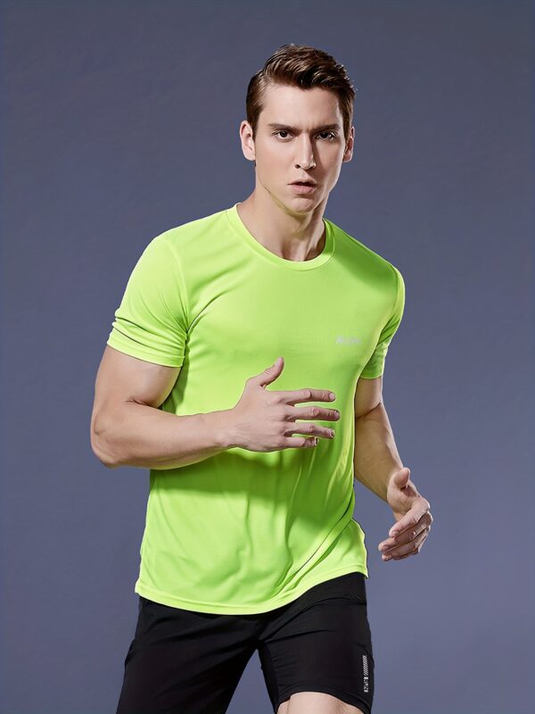 Men's Ultra-Light, Quick-Dry Sports T-Shirt - Breathable, Stretch-Fit for Running & Gym; Durable Everyday Wear - Image 10