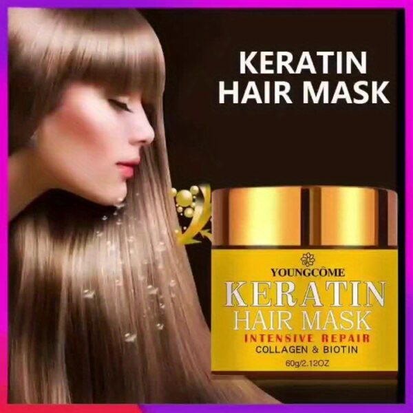 30g Keratin Hair Mask, Strengthens Hair, Deep Smoothing Conditioner, Professional Keratin Hair Care  Cream - Image 13