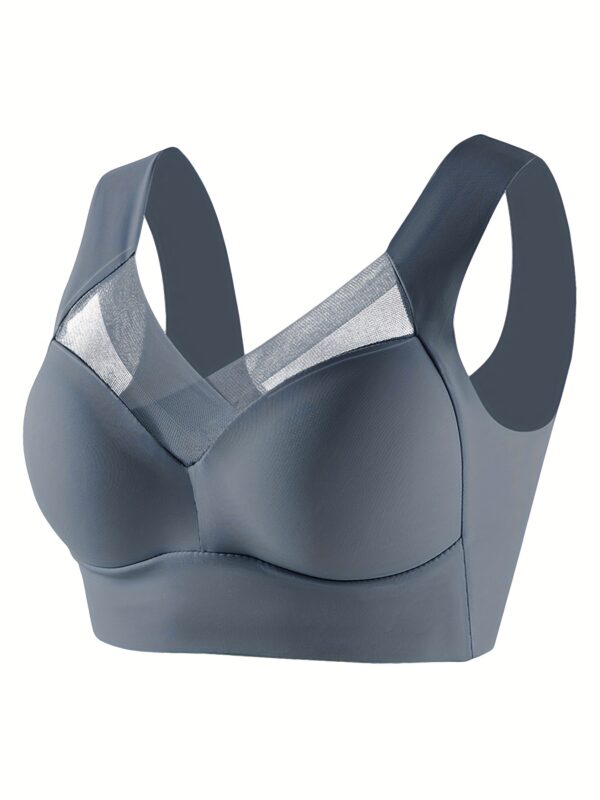 Women's Wireless Sports Bra with High Elasticity & Thin Molded Cups - No Underwire, Side Coverage, Push-Up Support for Yoga, Running, Gym - Soft Pink, Elegant Design, Machine Washable, Strapless Bra - Image 2