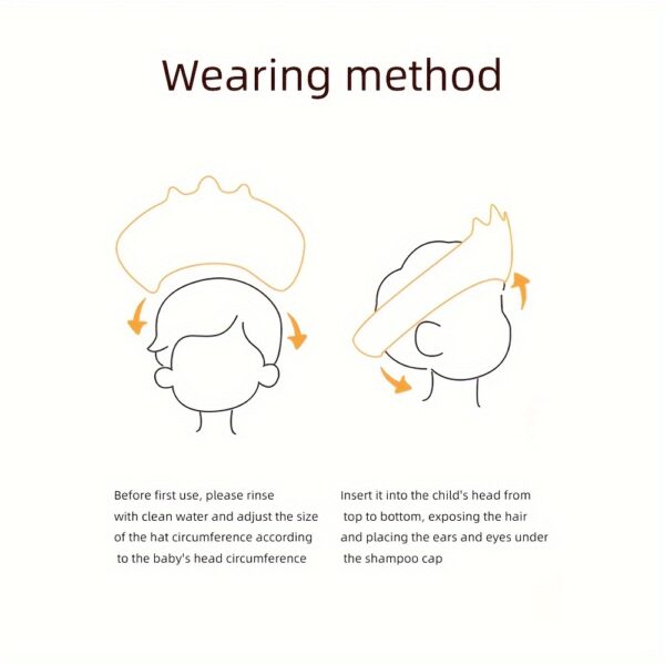 1pc Shower Cap, Bathroom Essentials, Waterproof Shampoo Cap, Adjustable Head Wash Cap, Bathroom Shampoo Cap, Portable Shower Cap, Provide A Comfortable Experience, Bathroom Supplies, Bathroom Accessories - Image 4