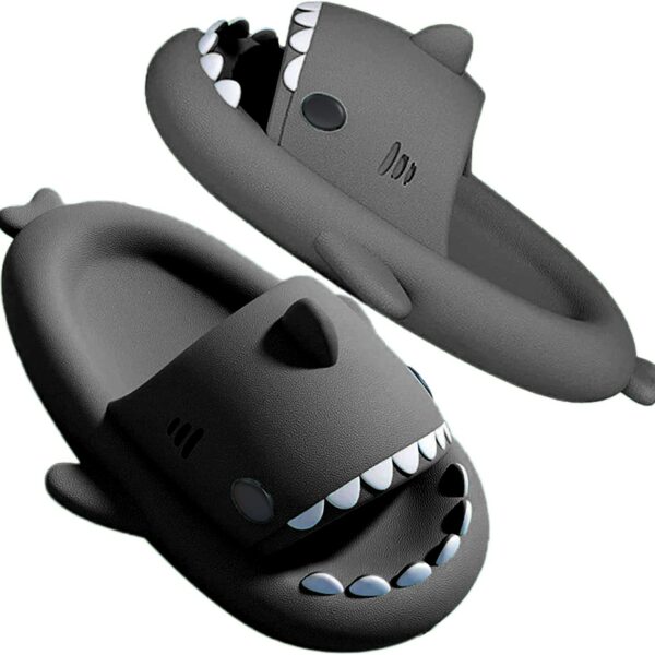 Cartoon Shark Non-slip Slides Slippers, Lightweight Quick Drying Slides For Men Women, Slippers For Indoor Outdoor Beach Shower House Shoes - Image 20