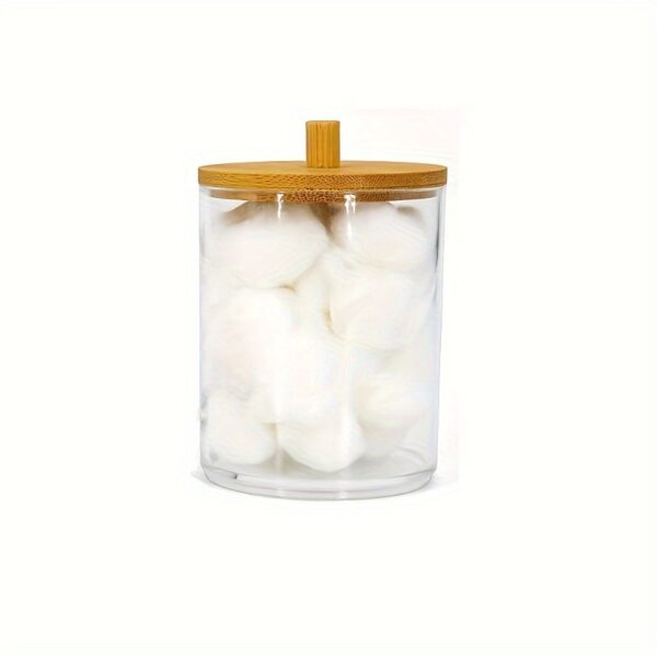 1/2/3pcs Clear Acrylic Makeup Organizer With Cotton Pad Swab Holder And Makeup Pads Jar - Efficient Cosmetic Storage Box For Makeup And Skincare Products - Image 7