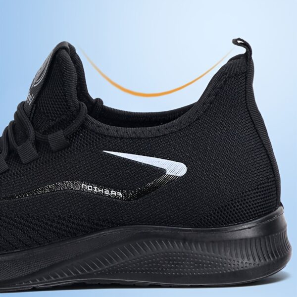 Breathable Mens Slip-On Sneakers - Lightweight & Odor-Resistant, Perfect for Sports & Casual Wear - Image 4