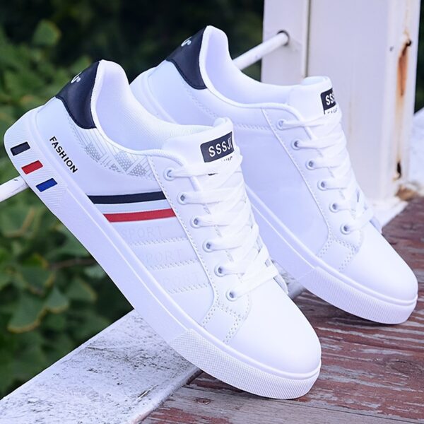 Men's Trendy Street Style Low Top Skateboard Shoes, Comfy Non Slip Lace Up Durable Sneakers For Men's Outdoor Activities - Image 4