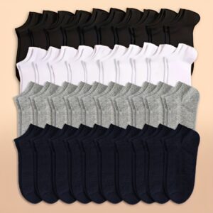 10/20/40Pairs Unisex Ultra-Soft Ankle Socks - Lightweight, Breathable & All-Match - Stylish Womens Hosiery Collection