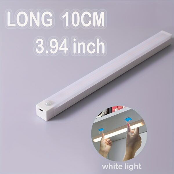 Smart Motion-Activated LED Light Strip - Wireless, Magnetic Mount, USB Rechargeable for Wardrobe, Kitchen, Desk & More - Image 10