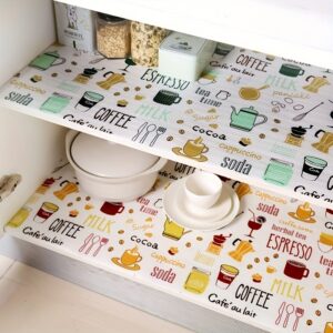 1 Roll Multifunctional Cartoon Shelf Liner - Waterproof, Oil-Proof, Non-Adhesive, Easy Clean, Cute Design - Perfect for Wardrobe, Shoe Rack, Drawer, Cabinet, Shelf, Counter, Home Decor, Kitchen Gadgets, Kitchen Organizers and Storage