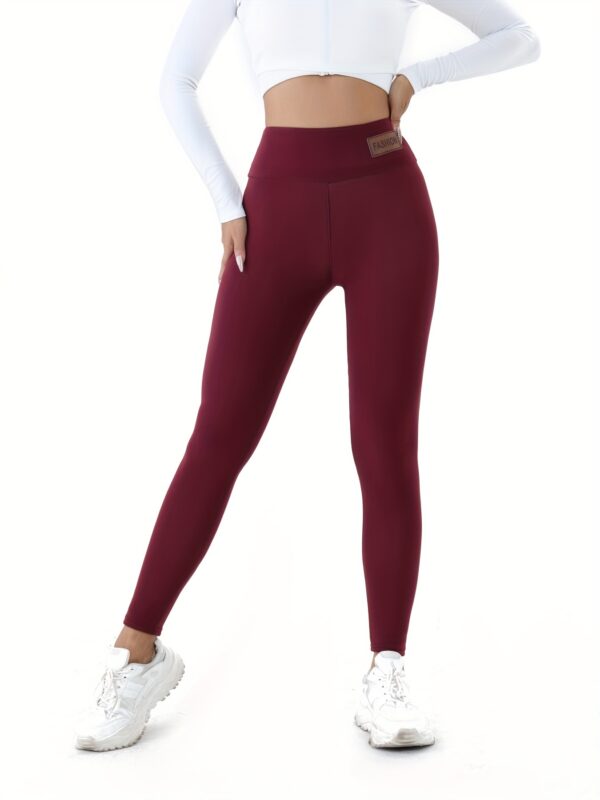Autumn and Winter Fashion Label Tight Body Warm and Comfortable Tight Bottoms, High Elastic Warm Women's Sportswear - Image 10