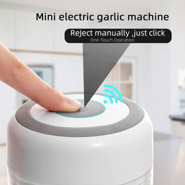 1pc, 250ml Capacity, USB Rechargeable Cooking Machine, Kitchen Garlic Mixer, Small Automatic Cooking Machine, Multi Scene Use Tools, Various Colors, Kitchen Supplies - Image 2