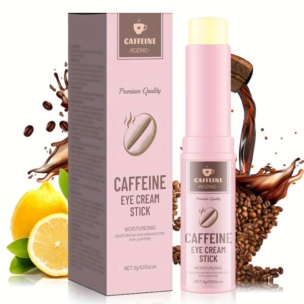Caffeine Eye Cream Stick 3g Plant Extract Ingredients Gently Absorb Deep, Nourish Skin, Improve Fine Lines, Relieve Under-Eye Bags, Dark Circles, Lighten Eye Skin, Increase Elasticity And Make Skin Younger - Image 5