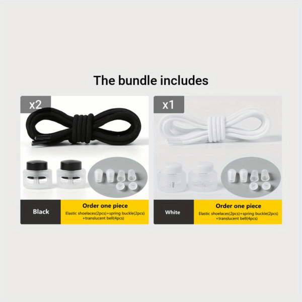 1 Pair Round Elastic Shoelaces, No Tie Shoelaces For Sneakers Casual Shoes Skate Shoes - Image 25