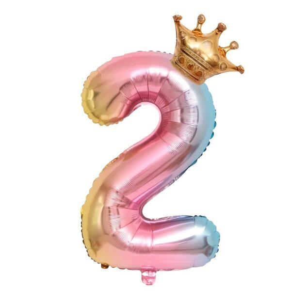 [2pcs Rose Gold Foil Balloons] 2pcs/set Rose Gold Aluminum Foil Balloons | New Year's Birthday Party, Wedding, Graduation Ceremony, Gift Party, Carnival, Anniversary Background Decoration, Digital - Image 7