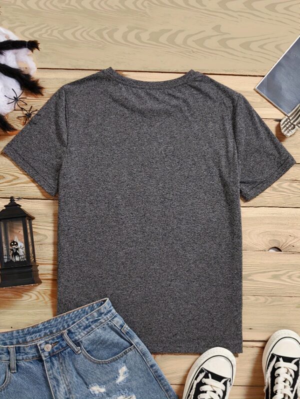 Milano Letter Print T-shirt, Casual Crew Neck Short Sleeve Top For Spring & Summer, Women's Clothing - Image 9