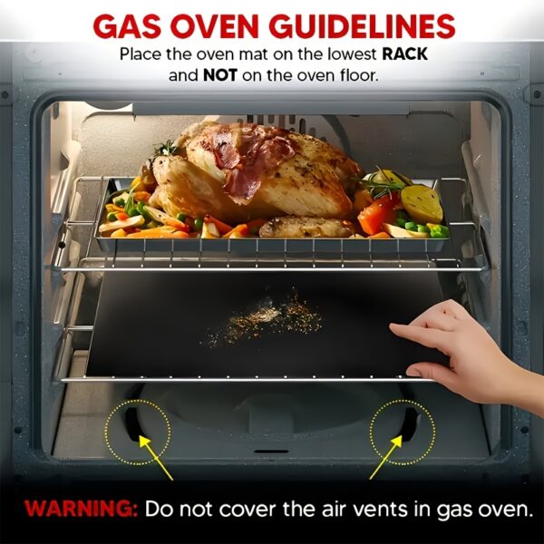 1/2pcs Non-Stick, Reusable Baking Mats - Perfect for Electric & Gas Ovens, Toasters, and Grills - Durable Kitchen Essentials for Outdoor BBQs & Cooking - Image 9