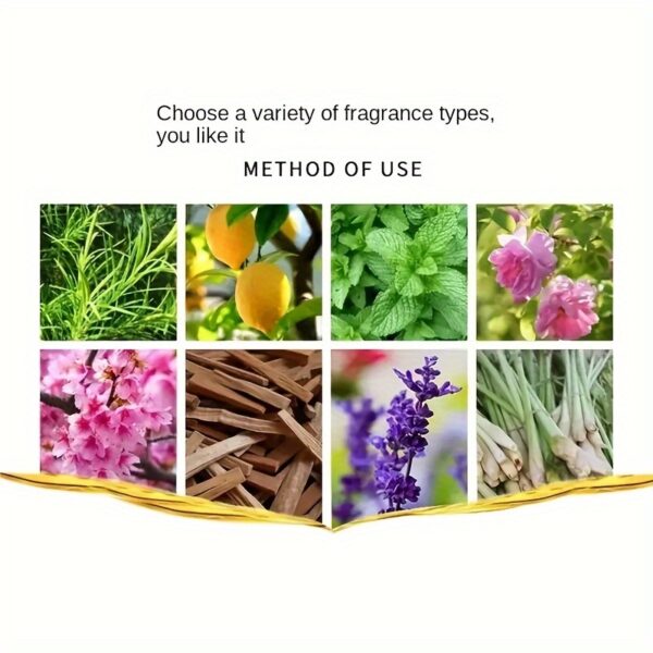 16 Types Of Essential Oils, Essential Oil 10ml, For Diffuser, Humidifier, Candle, Hair Conditioner - Rose/Sea/Cherry/Dong Yi Grass/lily/sandalwood/Sweet Orange/Osmanthus Green Tea/Mint Tea (0.34 Oz) - Image 13