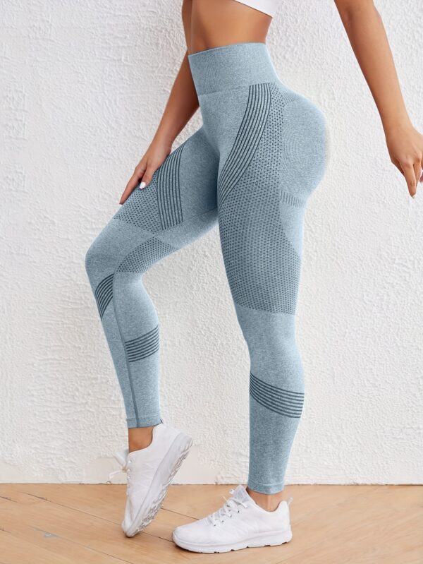 High Stretch Comfortable Quick Drying Sports Leggings, High Waist Seamless Yoga Pants, Women's Activewear - Image 8