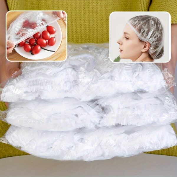 [Hot-Sale] 100pcs Colorful Disposable Cling Film Covers - Food Grade Plastic, Perfect for Kitchen, Picnics & BBQs - Image 9