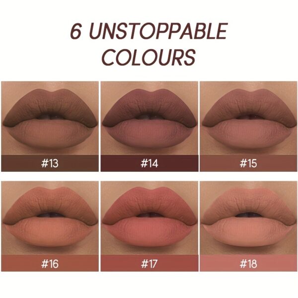 Golden Box Matte Lipstick + Lip Liner Lasting Waterproof Nude Lipstick 24 Hour Waterproof Velvet Nonstick Cup Lipgloss Lip Stain Pigmented Lip Makeup Valentine's Day Gifts - Image 18