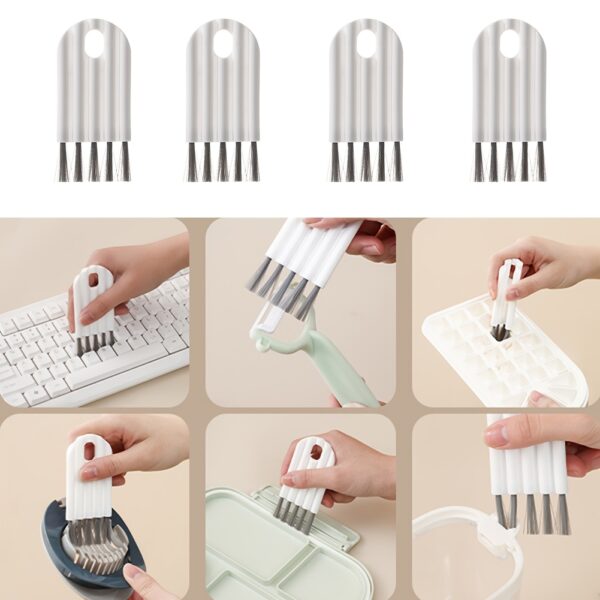1pc Keyboard Cleaning Brush - Bendable Cup Cover Groove Gap Brush - Soft Bristles For Computer, Office & Household Cleaning - Image 6
