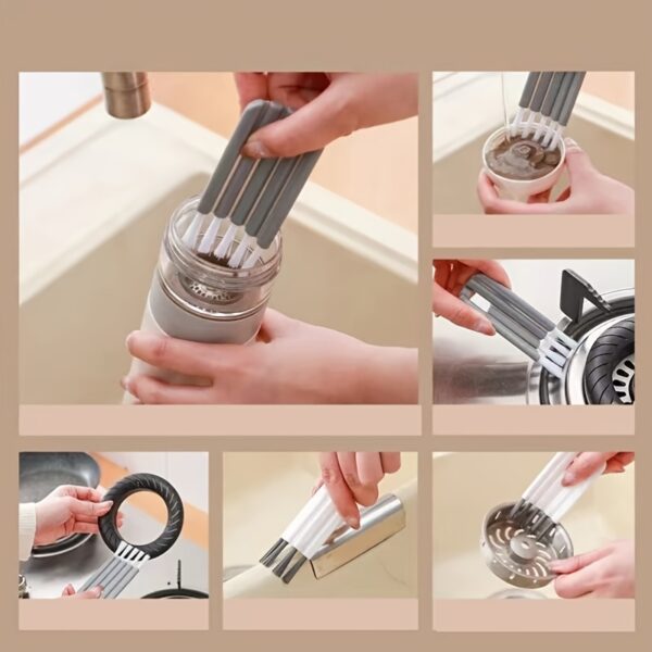 1pc Keyboard Cleaning Brush - Bendable Cup Cover Groove Gap Brush - Soft Bristles For Computer, Office & Household Cleaning - Image 7