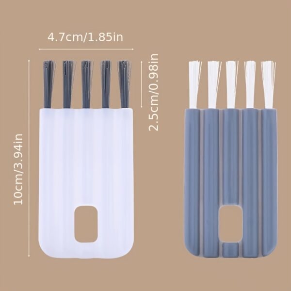 1pc Keyboard Cleaning Brush - Bendable Cup Cover Groove Gap Brush - Soft Bristles For Computer, Office & Household Cleaning - Image 2