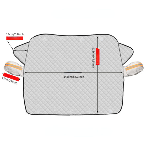 Winter Car Windshield Snow Cover Winter Snow Outdoor Car Cover Summer Sunshade Installation Is Convenient - Image 2