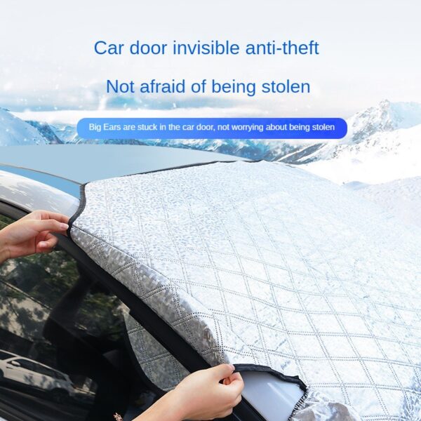 Winter Car Windshield Snow Cover Winter Snow Outdoor Car Cover Summer Sunshade Installation Is Convenient - Image 3