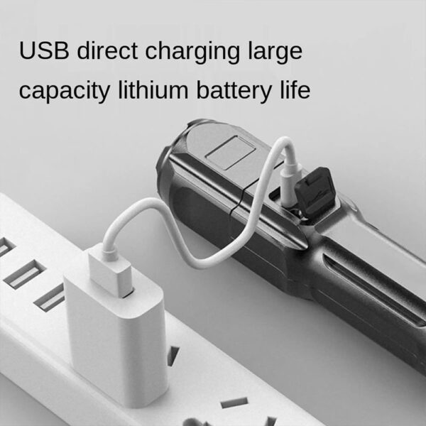 1pc Portable Zoom Flashlight - Powerful Outdoor Lighting for Household and Camping Use - Image 6