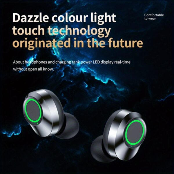 ANKRIYUL Wireless Earbuds Stereo Headset Sport Headphones in Ear Earphones with Charging Case - Image 5