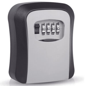 Waterproof Key Lock Box For Outside - Portable Combination Lockbox For House Keys And Car Key - Realtor Security Lock Box With Code - Master Key Lock Box For Door Handle - Securely Hide Your Keys