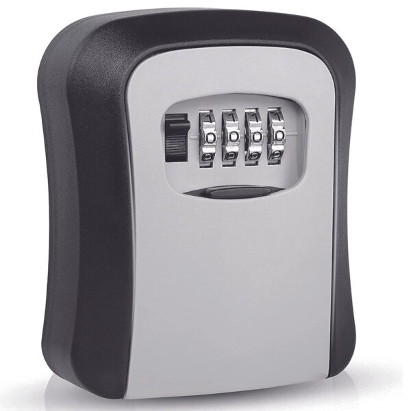 Waterproof Key Lock Box For Outside - Portable Combination Lockbox For House Keys And Car Key - Realtor Security Lock Box With Code - Master Key Lock Box For Door Handle - Securely Hide Your Keys