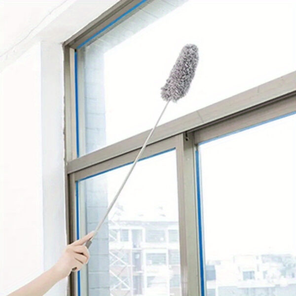 1pc, Electrostatic Microfiber Dusters, Retractable Dust Removal Brush, Microfiber Dusting Brush, Reusable Washable Furniture Dust Duster For Fan, Desktop, Keyboard, Furniture, Car, Cleaning Supplies, Cleaning Tool, Ready For School - Image 11