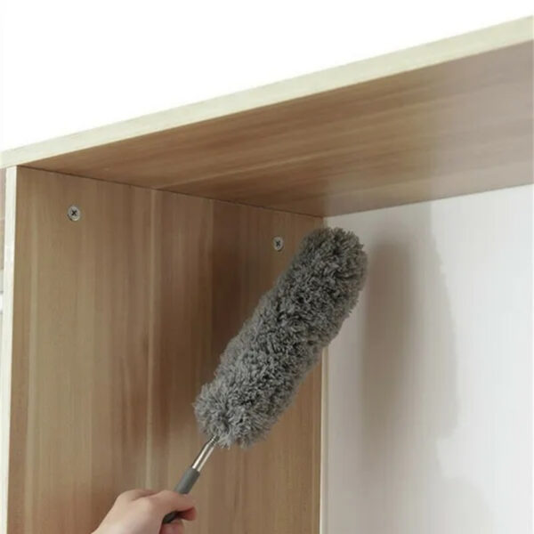 1pc, Electrostatic Microfiber Dusters, Retractable Dust Removal Brush, Microfiber Dusting Brush, Reusable Washable Furniture Dust Duster For Fan, Desktop, Keyboard, Furniture, Car, Cleaning Supplies, Cleaning Tool, Ready For School - Image 10