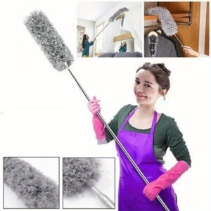 1pc, Electrostatic Microfiber Dusters, Retractable Dust Removal Brush, Microfiber Dusting Brush, Reusable Washable Furniture Dust Duster For Fan, Desktop, Keyboard, Furniture, Car, Cleaning Supplies, Cleaning Tool, Ready For School