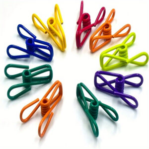 10pcs Multi-Purpose PVC-Coated Steel Clips - Ideal for Sealing Food Bags, Chips & More - Durable Kitchen & Dining Accessories (Assorted Colors)