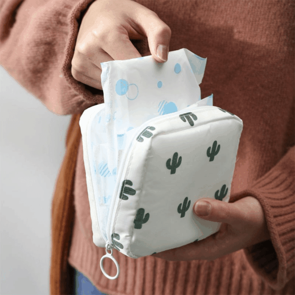1pc Stylish & Durable Sanitary Bag - Waterproof Travel Organizer for Cosmetics, Discreet & Compact, Perfect for On-the-Go, Great Gift Idea - Image 2