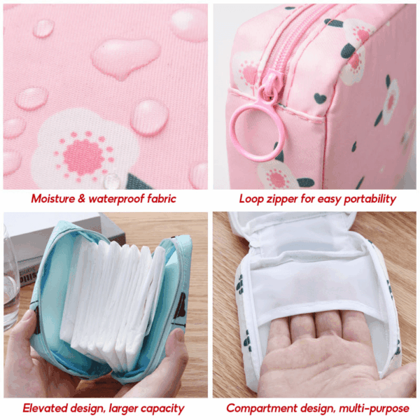 1pc Stylish & Durable Sanitary Bag - Waterproof Travel Organizer for Cosmetics, Discreet & Compact, Perfect for On-the-Go, Great Gift Idea - Image 14