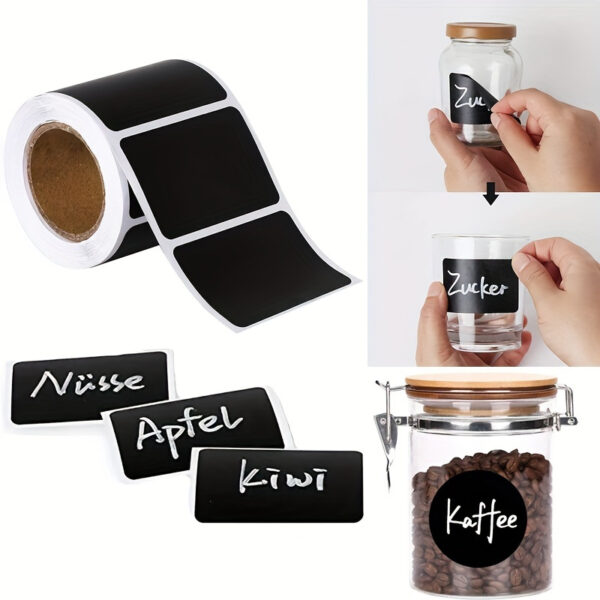 120pcs Removable Writing Blackboard Sticker Label Home Kitchen Supplies