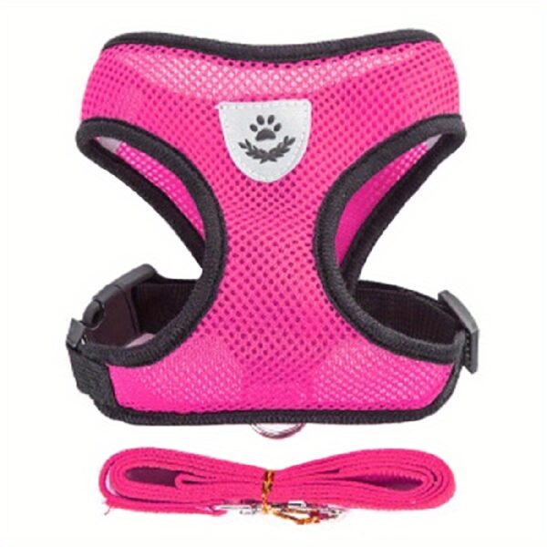 Dog Harnesses Leash, Mesh Cloth Pet Collars, Puppy Breathable Reflective Lead Dog Rope, Adjustable Pet Supplies - Image 7