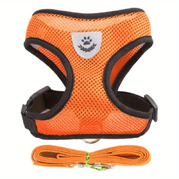 Dog Harnesses Leash, Mesh Cloth Pet Collars, Puppy Breathable Reflective Lead Dog Rope, Adjustable Pet Supplies - Image 11
