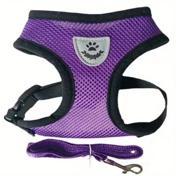 Dog Harnesses Leash, Mesh Cloth Pet Collars, Puppy Breathable Reflective Lead Dog Rope, Adjustable Pet Supplies - Image 17