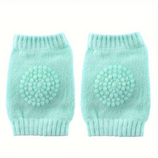 2pcs 5 Colors Soft Elastic Knee And Elbow Brace Pads For Babies And Toddlers - Anti-Slip Crawling Safety Protector And Leg Cushion - Image 6