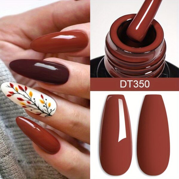 Red Series Gel Nail Polish, Spring Summer Wine Red Gel Polish, UV/LED Lamp Needed, For Home Salon Nail Art, Christmas nail design - Image 19