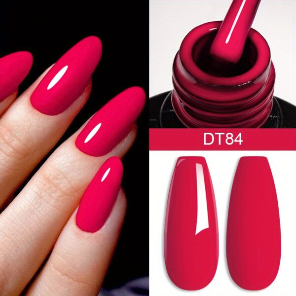 Red Series Gel Nail Polish, Spring Summer Wine Red Gel Polish, UV/LED Lamp Needed, For Home Salon Nail Art, Christmas nail design - Image 15