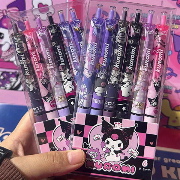 Hello Kitty Kuromi Durable Authorized Charm - Stylish Premium Ballpoint Pen with Colorful Anime Pattern for Office & School - Perfect Gift for Fans - Image 3
