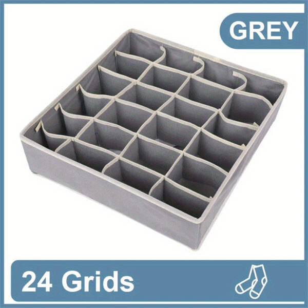 1pc Sock Underwear Organizer Dividers, Drawer Organizers Fabric Foldable Cabinet Closet Organizers And Storage Boxes For Storing Socks, Underwear, Ties - Image 3