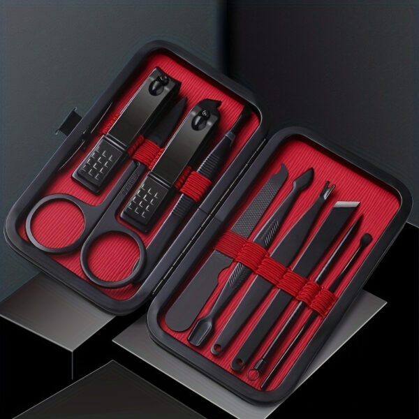 Nail Clippers Manicure Tool Set, With Portable Travel Case, Cuticle Nippers And Cutter Kit, Professional Nail Clippers Pedicure Kit, Grooming Kit For Travel - Image 7
