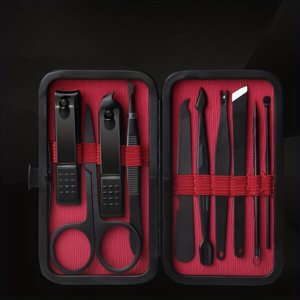 Nail Clippers Manicure Tool Set, With Portable Travel Case, Cuticle Nippers And Cutter Kit, Professional Nail Clippers Pedicure Kit, Grooming Kit For Travel - Image 2